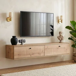 Hanah Home TV komoda Ligne 140, 140 cm, hrast Sapphire