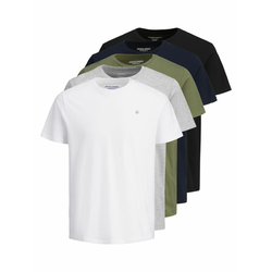 JACK & JONES Majica, bela, siva, zelena, modra, črna