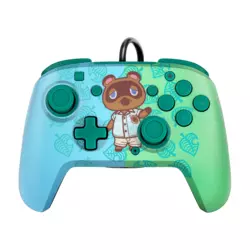 Gamepad PDP Nintendo Switch Faceoff Deluxe Controller + Audio Animal Crossing