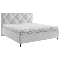 Boxxx OBLAZINJENA POSTELJA 140 cm x 200 cm , tekstil svetlo siva