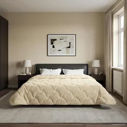 Zimska pokrivača Krema 240 x 260 cm Mikrofibra i teddy flis
