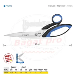 KRETZER Krojačke profesionalne makaze za debele tknaine Profy Finny 772025, 24cm