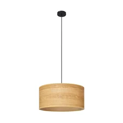 Luster na sajli ALBA 1xE27/15W/230V fi 40 cm braon/crna