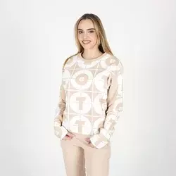 Lotto Ženski duks Logomania p crewneck, Bež