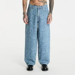 Jeans Daily Paper Croc Jacquard Oversized Jeans Blue M