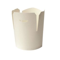 Kartonska kutija za nudle/pastu, 500 (650) ml, d=92 mm, h=100 mm, 50 kom, Bela