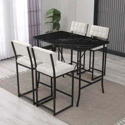 Hanah Home Set barskih stolova i stolica, 110 x 70 x 92 cm, 5 delova, Krem