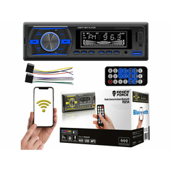 DEXXER 1DIN LCD avtoradio RGB 4x50W MP3 2x USB Bluetooth 12V