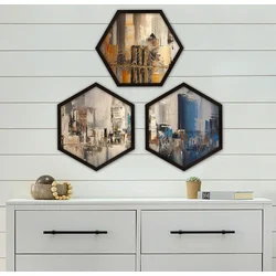 Wallity Uramljena slika 6GEN1420135, 35x35 cm, 3 dela