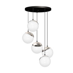 Luster na sajli SVEN 4xE27/15W/230V bordo
