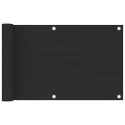 Balkonski zastor HDPE 75 x 500 cm antracit