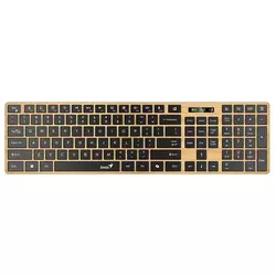 Genius Bežična tastatura SlimStar 7250BT, US, Pine Wood