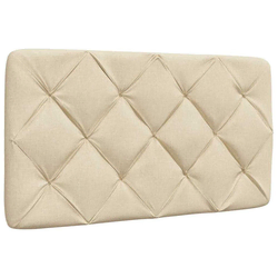 shumee vidaXL Vzglavna stranica krem 90 cm blago