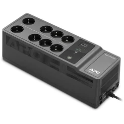 APC Back-UPS 650VA/400W, 230V, 1 USB charging port, (8) Schuko CEE 7, RJ45 phone/fax/modem/DSL, RJ45 network line - 10/100 base-T Ethernet