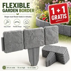 Cool Mango vrtna ograja 2 kosa (1 + 1 GRATIS) z imitacijo kamna, modularne plošče 25 x 23 cm - Stonefency