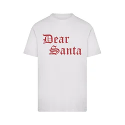 Mister Tee Majica Dear Santa rdeča/bela