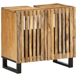 Vidaxl Kopalniška omarica 62x34x58 cm trden robusten mangov les