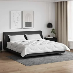 Duvet s jastucima s jastukom 3 pcs Bijelo Mikrovlakna