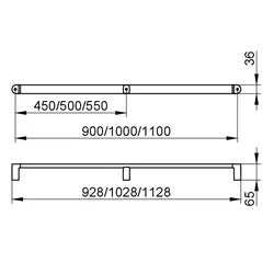 Keuco Kljuka Keuco Elegance 1028MM KROM 31601011000