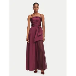 Rinascimento Večerna obleka CFC0130426003 Bordo rdeča Regular Fit