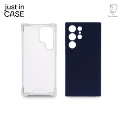 2u1 Extra case MIX paket PLAVI za S23 Ultra