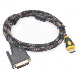 3G (62879) kabl HDMI (muški) na DVI (muški) 1.5m crno-zlatni