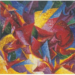 Grafika - Puzzle Boccioni: Plastične oblike konja, 1 - 1 500 kosov