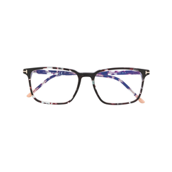 Tom Ford Eyewear - rectangular glasses - men - Black