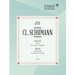 SCHUMANN CLARA:MARCH ES-DUR PIANO 4 HANDS