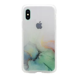 Maska Water Spark za iPhone X/ XS transparent tirkiz