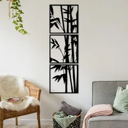 Wallity Zidna dekoracija Rami-1, 45 x 45 cm, Crna