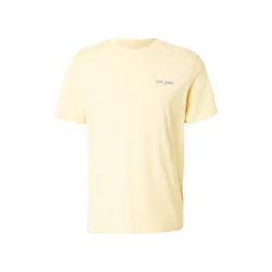 Pepe Jeans Majica QUOTE modra / pastelno rumena