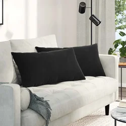 Jastučići za sofu 2 pcs Crna 80 x 40 cm Kordura tekstil