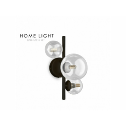 HOME LIGHT Vesta 599 Zidna lampa, 3*G9, Crna