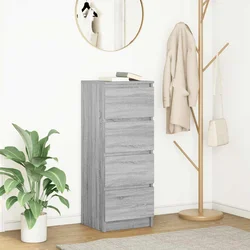 Komoda Siva Sonoma 37,5x35x99 cm Konstruirano drvo