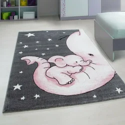 eoshop Otroška preproga 560 roza (Varianta: Okrogel premer 120 cm)