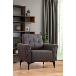 Atelier del Sofa Fotelja Hamlet 95x77x90cm Tamnosiva