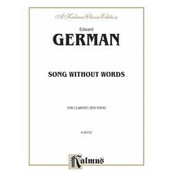 GERMAN:SONG WITHOUT WORDS CLARINET AND PIANO