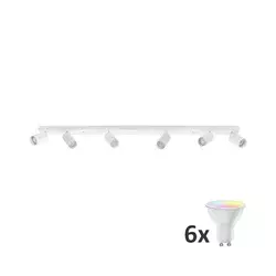 LED RGBW spot svetlo ANGIE 6xGU10/6,5W/230V belo
