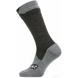Vodootporne čarape SealSkinz WP All Weather Mid Length Veličina čarapa: 47-49 / Boja: crna/siva