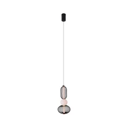 MAXLIGHT P0591 - LED luster na sajli BORA LED/10W/230V prečnik 22 cm bela/crna