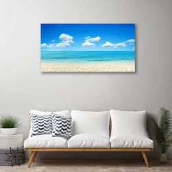 tulup.si Slika na platnu Sea blue sky 100x50 cm
