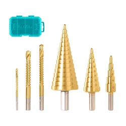 Total One-Stop Tools 6-delni set stopenjskih svedrov HSS 4341 INDUSTRIAL (TACSD2061)