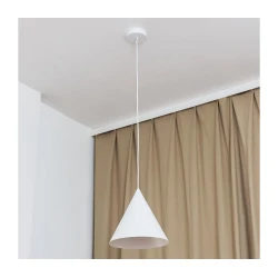 Luster na sajli ETNA II, 1xE27/15W/230V, prečnik 25 cm, bela