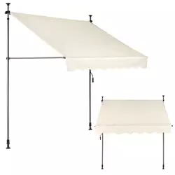 MULTIGARDEN Tenda za terasu i balkon sa podešavanjem visine 2x1.2m Beige