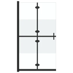 Sklopiva pregrada za tuš napola matirano staklo ESG 70 x 190 cm