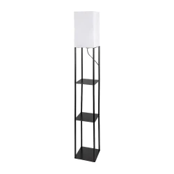 Brilagi - Stojeća lampa sa policama GRADUS 1xE27/40W/230V 150 cm crna/bela