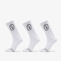 Nogavice Footshop High Crew Socks 3-Pack White 39-42