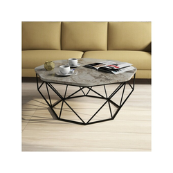 Hanah Home Sto za kafu Diamond - beli mermer