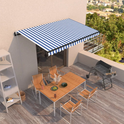 Den Avtomatsko zložljiva tenda 450x350 cm modra in bela